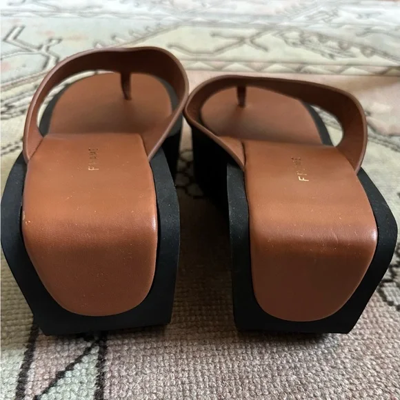 Frame Denim platform leather flip flops - Picture 5 of 5